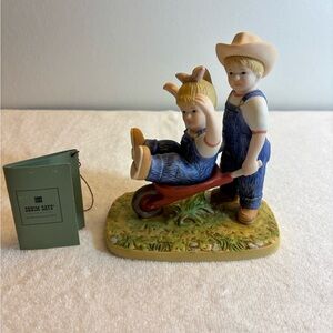 Home Interior Denim Days - #15355-02 The Wheelbarrow